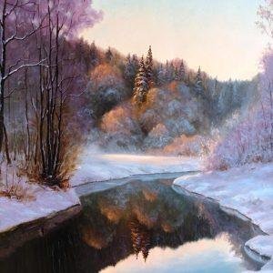 First Snow On a River
