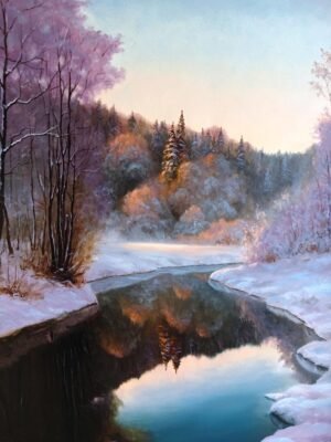 First Snow on a River